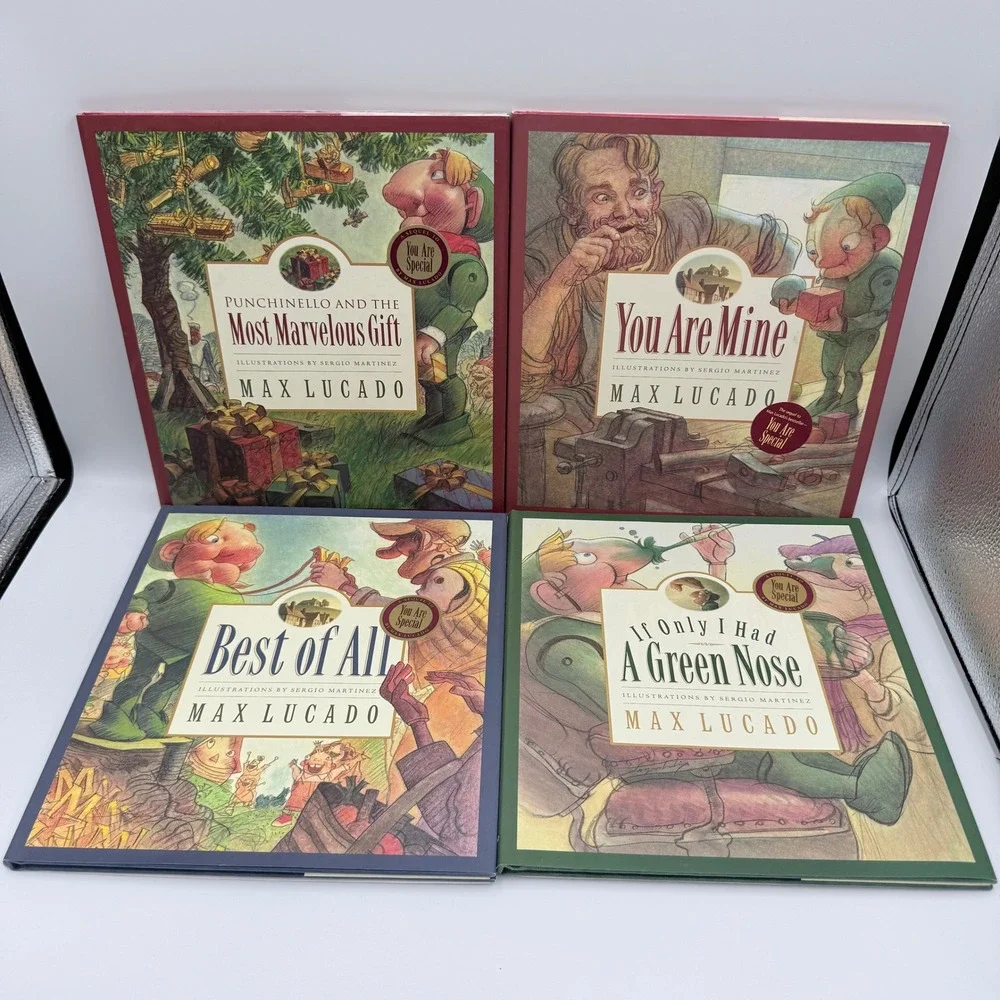 Max Lucado Wemmicks 4 Book Set Punchinello You Are Mine Green Nose Best of All